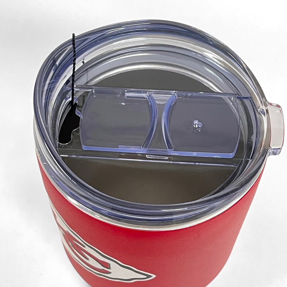 Fanmats Logo Brands KC Chiefs Tumbler New Powder Coated Red 30oz Stainless Steel - Picture 3 of 8